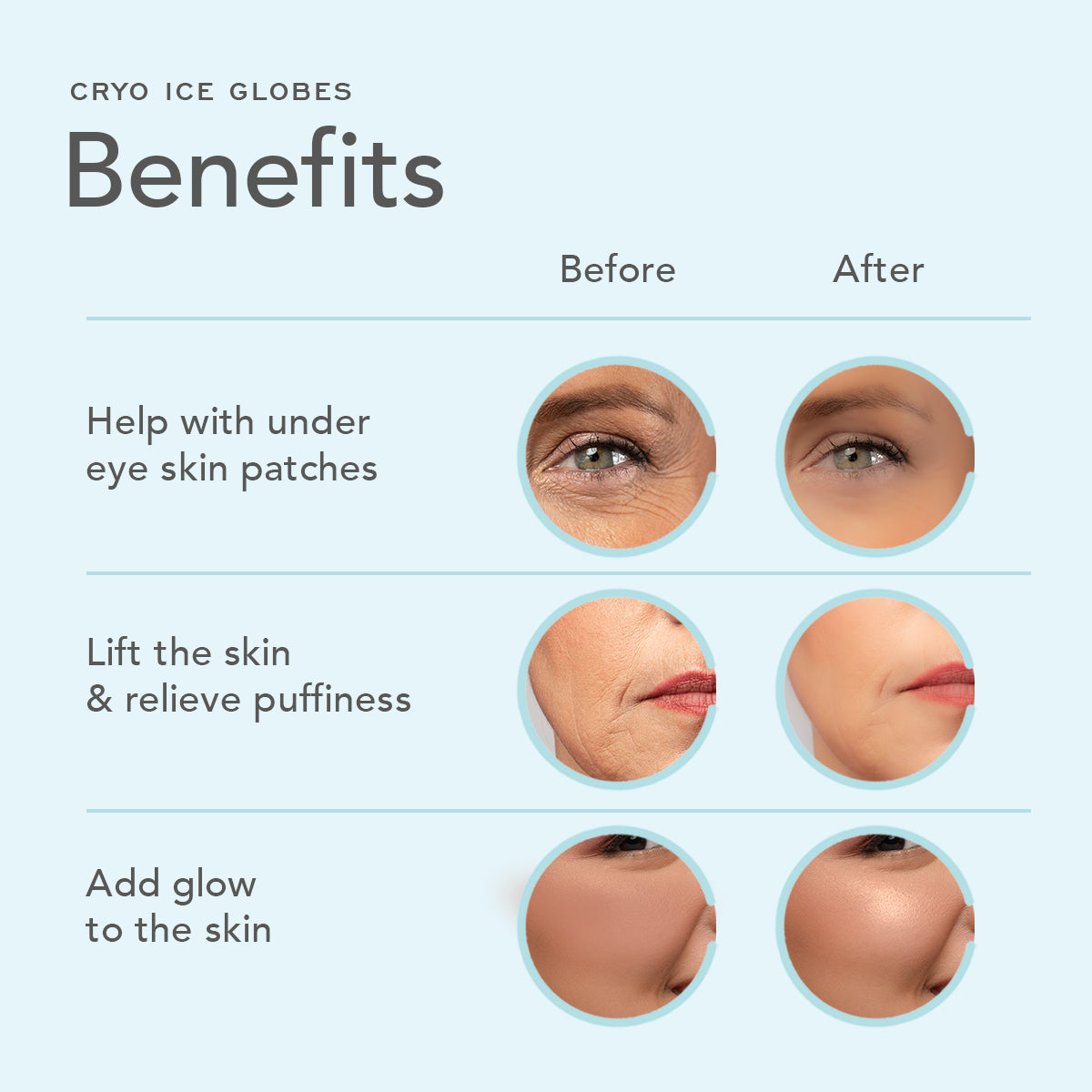 benefits of hanaemi Glass Ice Globes Massager For Facials